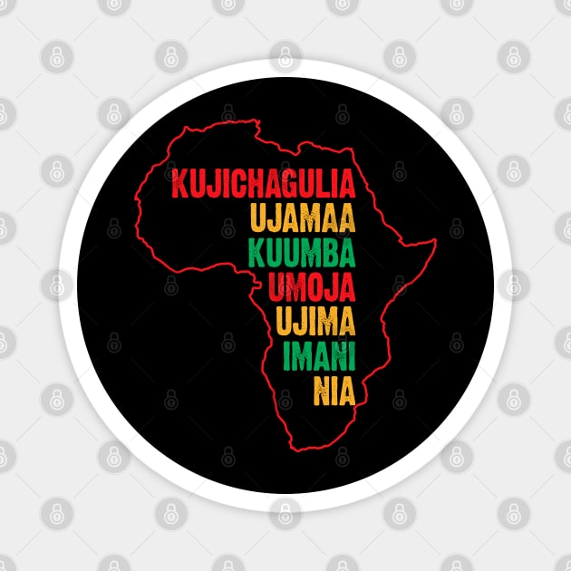 Have a Happy Kwanzaa, The Seven Principles of Kwanzaa Magnet by UrbanLifeApparel